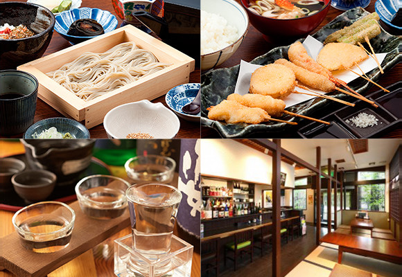 Ebisu, Funori Soba and Deep-Fried Skewers