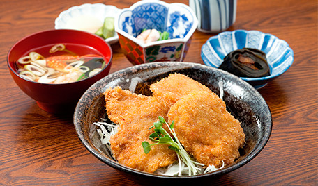 A pork cutlet with sauce in a bowl, Niigata’s local dish